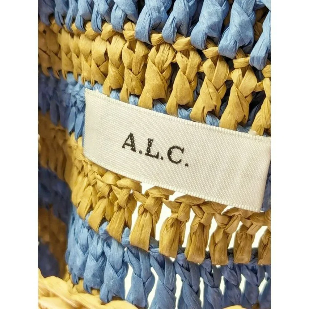 A.L.C. Parker Women's Striped Raffia Bag O/S (MSRP $295)